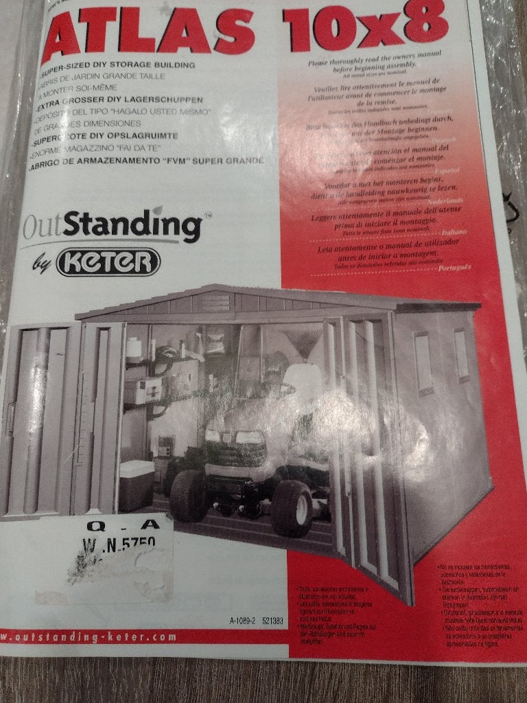 Tuinhuis keter GERESERVEERD, Tuin en Terras, Ophalen, Kunststof, Gebruikt, Tuinhuis