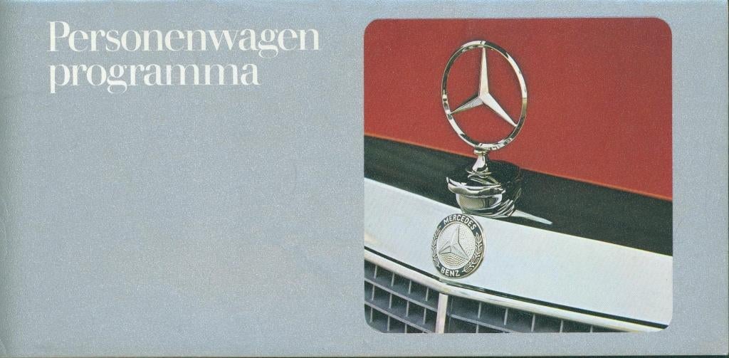 Mercedes brochure Personenwagen programma 1975, Livres, Autos | Brochures & Magazines, Enlèvement ou Envoi, Utilisé, Mercedes