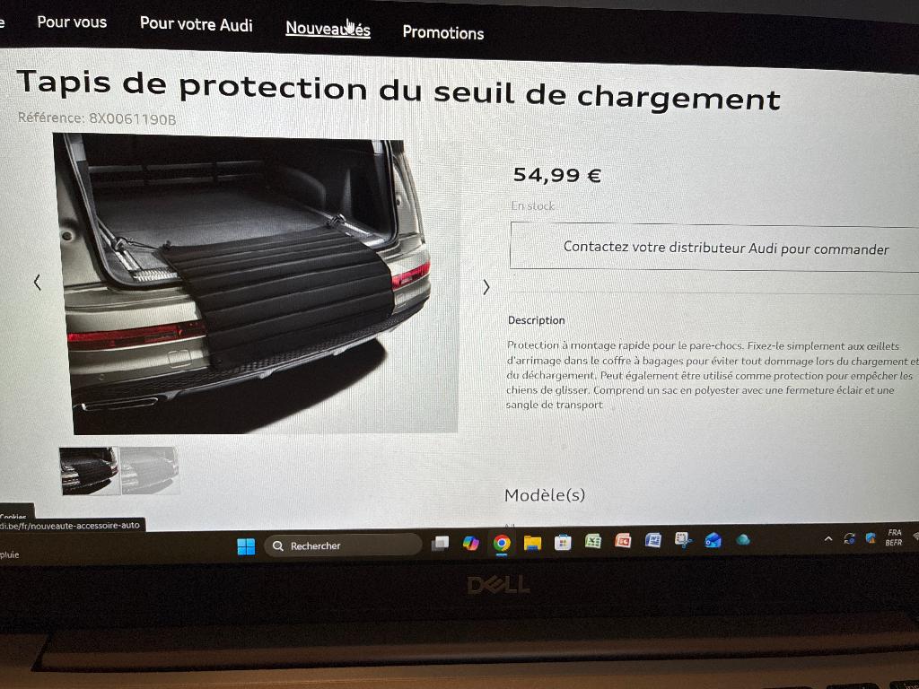 Audi kofferbakbeschermingsmat, Ophalen, Nieuw