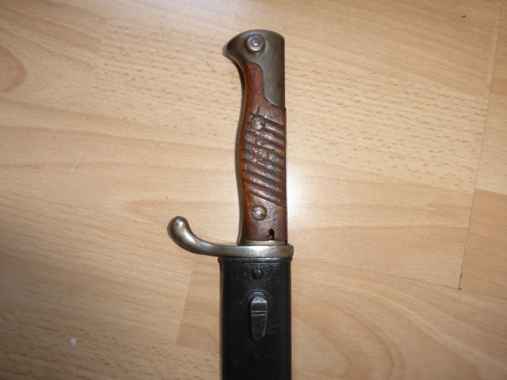 Duitse bajonet Mauser S.98/95 2e type ww1 1917, Verzamelen, Verzenden, Landmacht, Mes of Dolk