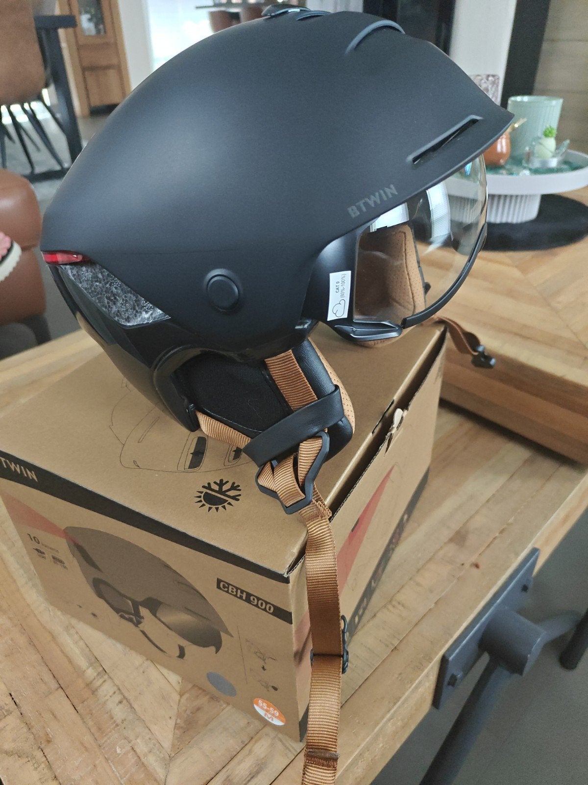 helm speedpedelec btwin 55-59 nieuw, Fietsen en Brommers, Ophalen of Verzenden, Nieuw, Medium, B twin