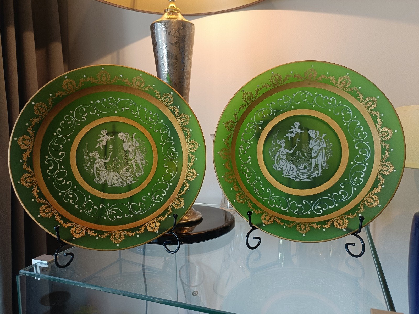 Paire d'assiettes production de la région Venise opal 1970., Enlèvement ou Envoi