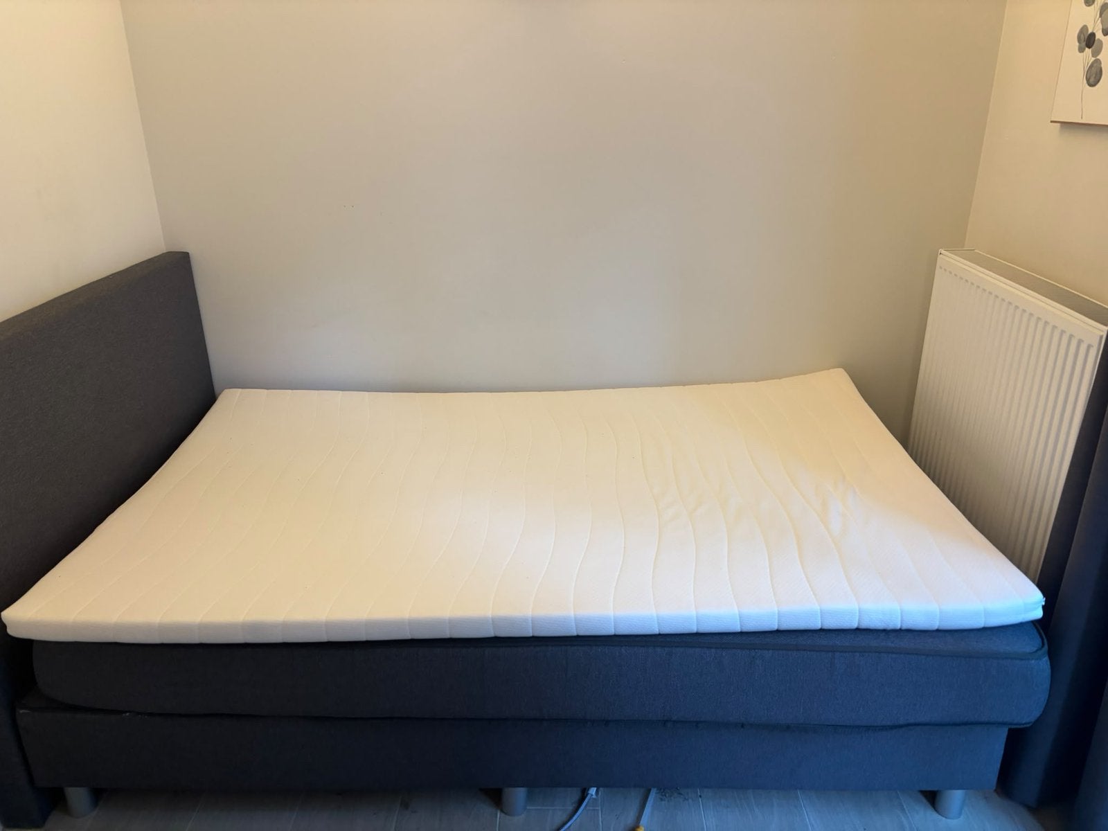 Boxspring 1,20 br twijfelaar, Queen size, Enlèvement, Utilisé, 120 cm