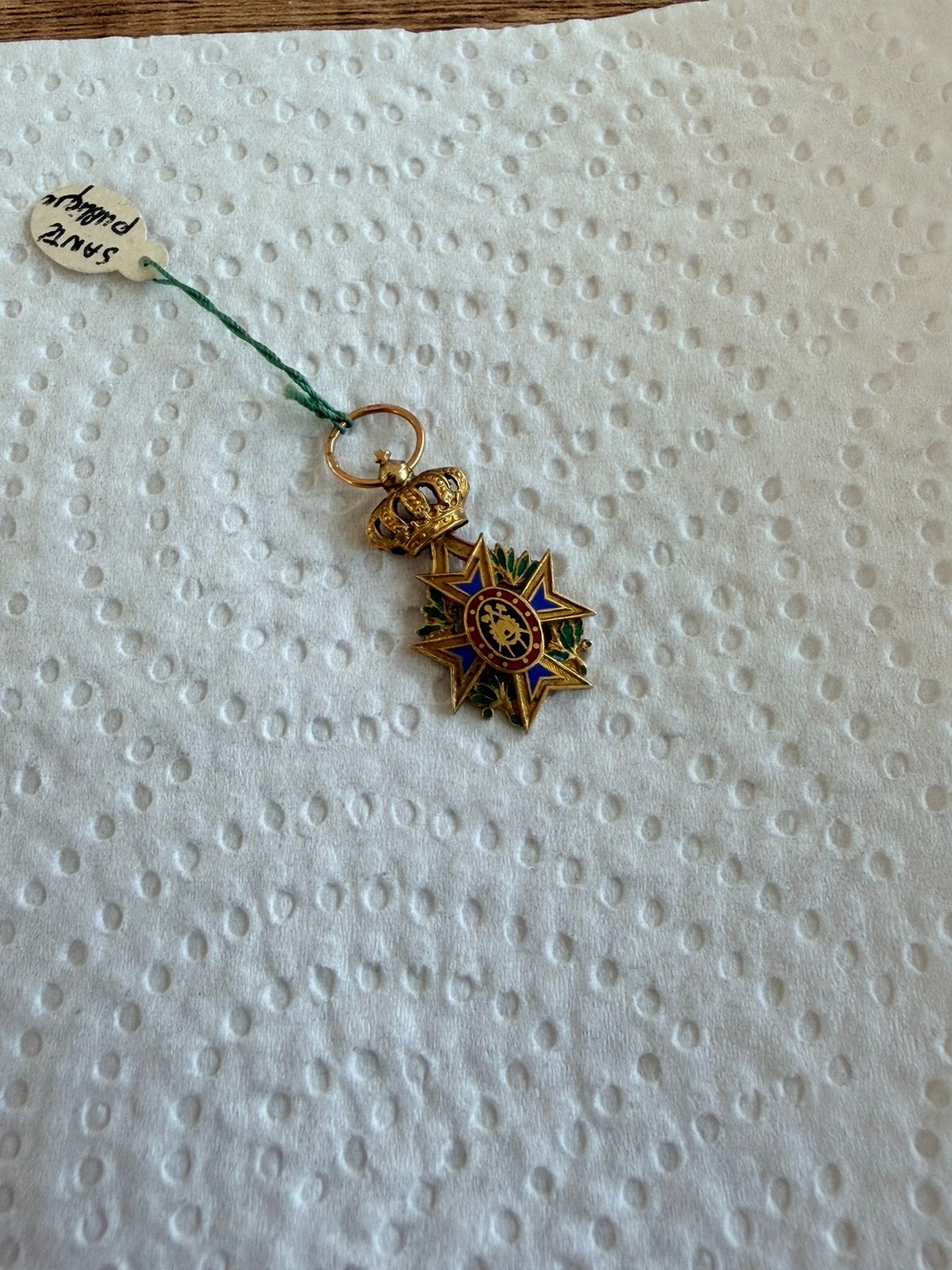 Medaille miniatuur 18kt, Verzamelen, Militaria | Algemeen, Ophalen of Verzenden