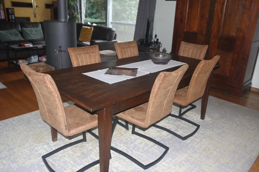 6 zeer degelijke en comfortabele stoelen, Huis en Inrichting, Stoelen, Ophalen, Overige materialen, Overige kleuren, Zo goed als nieuw