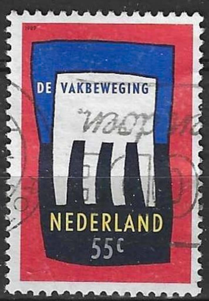 Pays-Bas 1989 - Yvert 1328 - Syndicalisme néerlandais (ST), Timbres & Monnaies, Timbres | Pays-Bas, Envoi, Affranchi