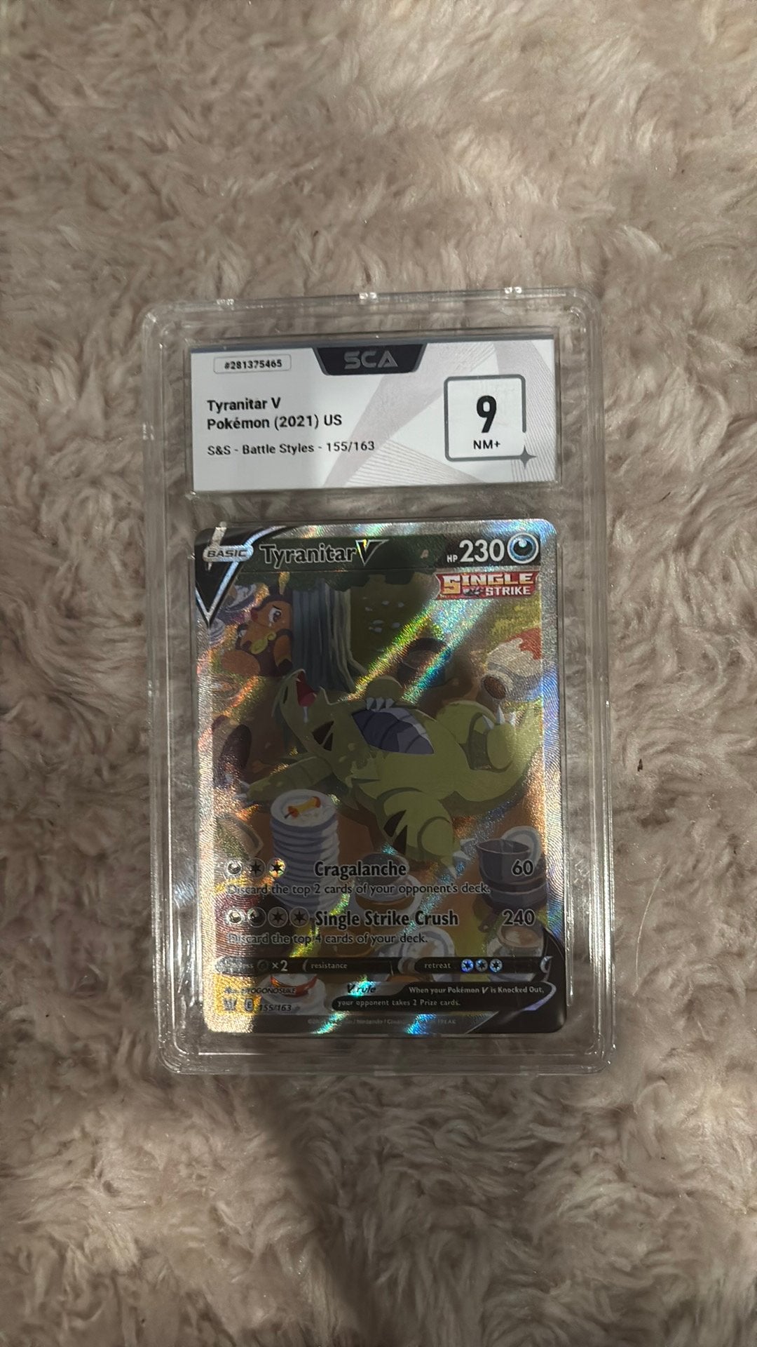 Tyranitar V graded, Ophalen, Zo goed als nieuw