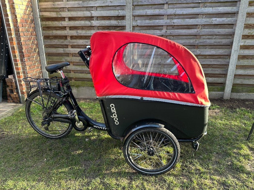 Bakfiets Elektrisch Winther Cargoo, Fietsen en Brommers, Gebruikt, Elektrisch, 2 kinderen, Schijfrem