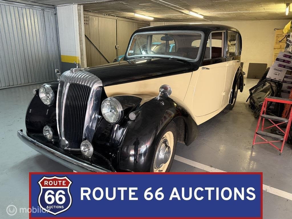 Daimler DB18 Consort Saloon | 1953 | Route 66 Auctions, Auto's, Overige merken, Zwart, Bedrijf, Handgeschakeld