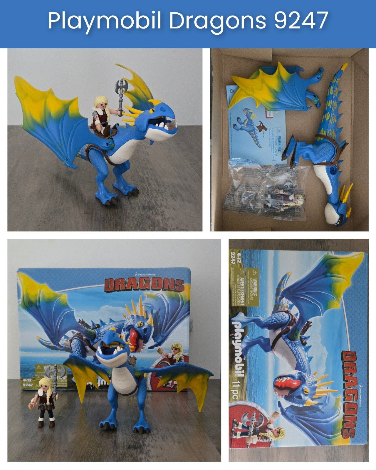 Playmobil Dragons – Astrid & Stormfly – Complet, Enlèvement ou Envoi, Comme neuf, Kit complet, Dragons