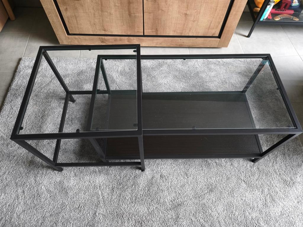 Glazen salontafel ikea, Ophalen, Glas