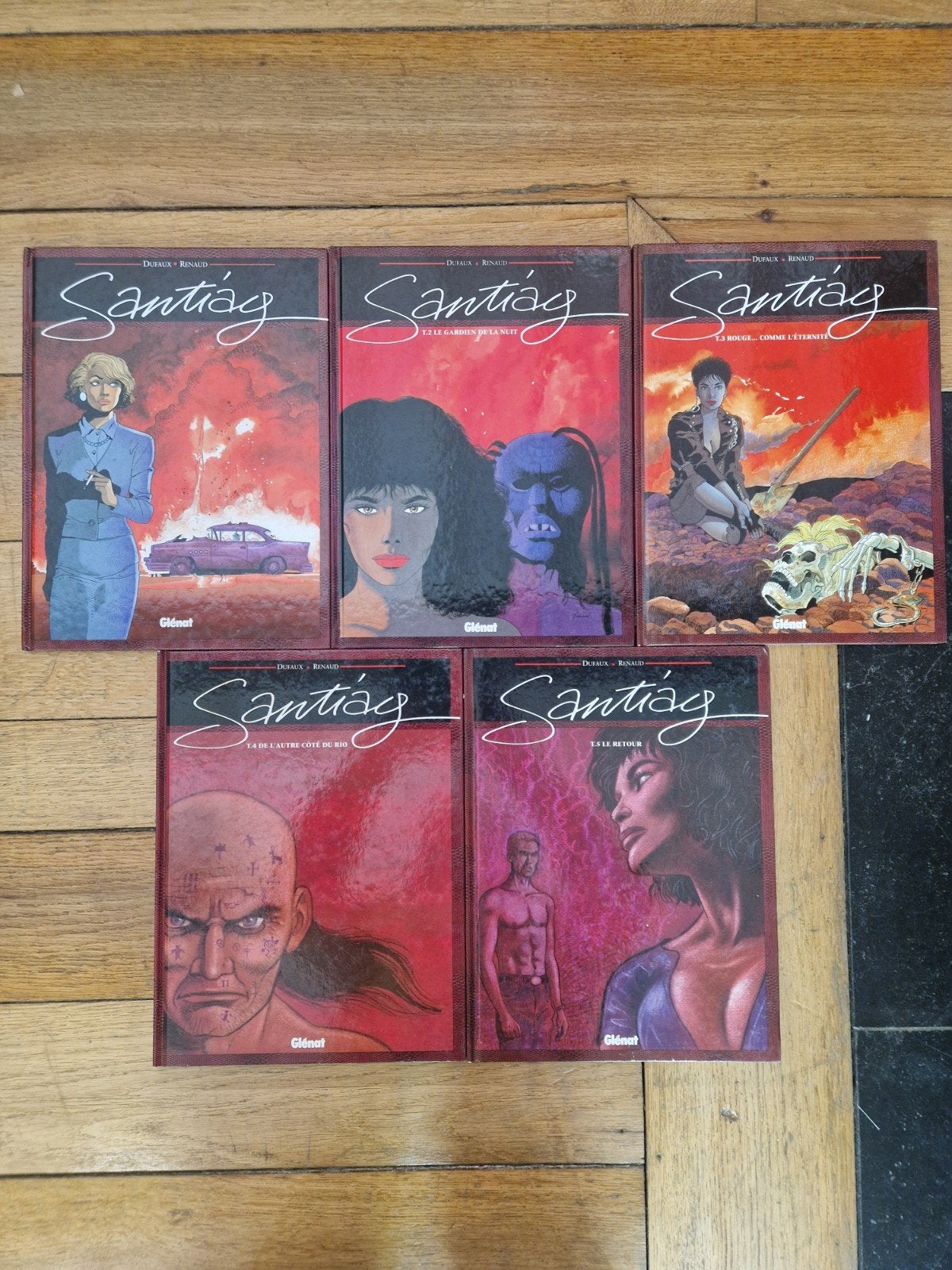Lot de 5 bd santiag 1 à 5(série complète), Enlèvement ou Envoi