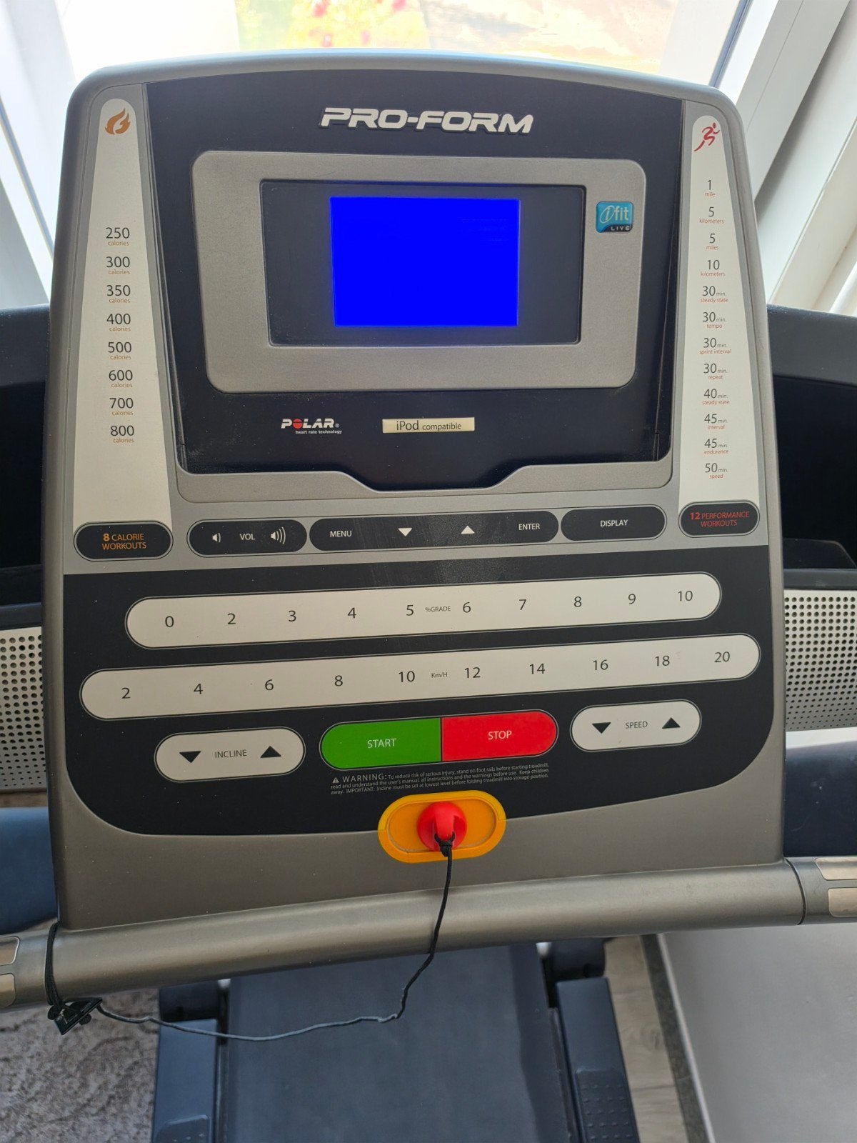 Pro-Form loopband, Ophalen