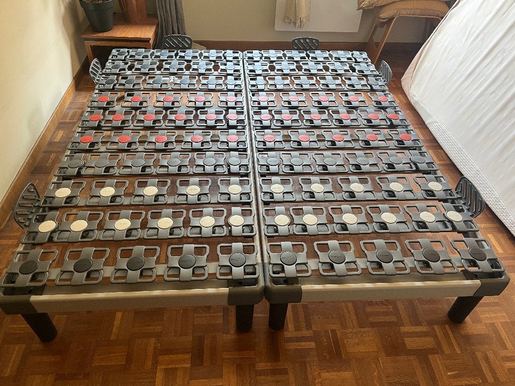 Tempur bed 180x200 (2x90cm), Enlèvement, Utilisé, 180 cm, 200 cm