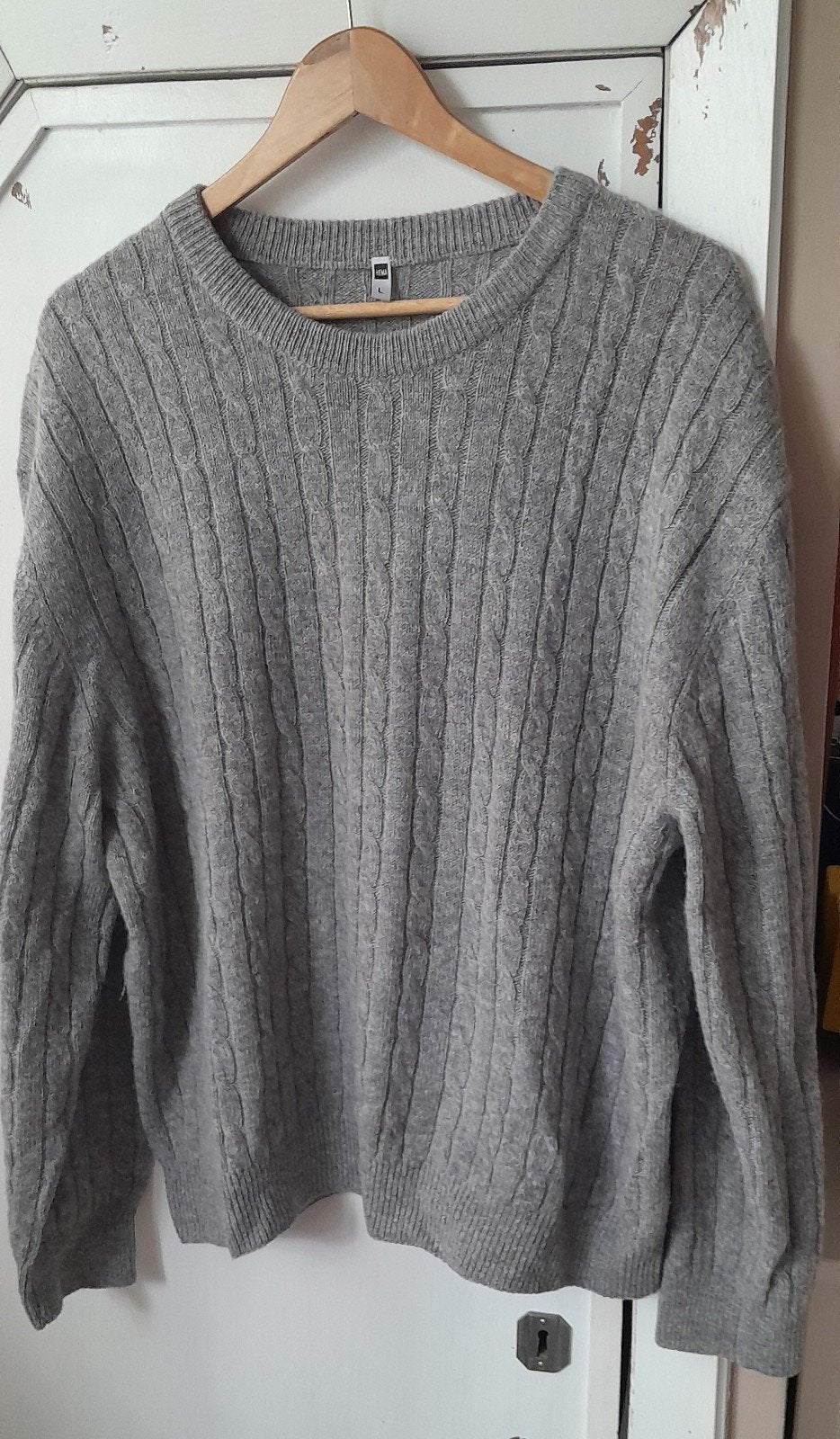 Prachtige trui large Hema wol, Vêtements | Femmes, Gris, Enlèvement ou Envoi, Hema, Taille 42/44 (L)