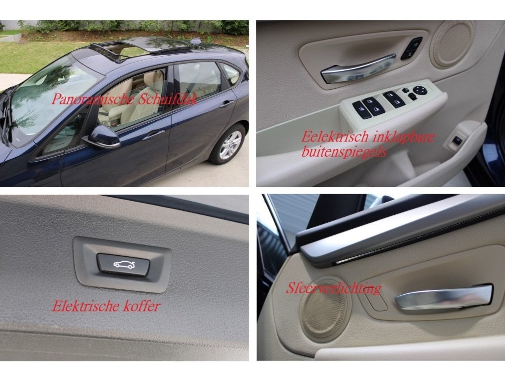 ✅ Bmw 218i Active Tourer F45 * Toit ouvert panoramique * LED, Entreprise, Boîte manuelle, Entretenue par le concessionnaire, 5 places