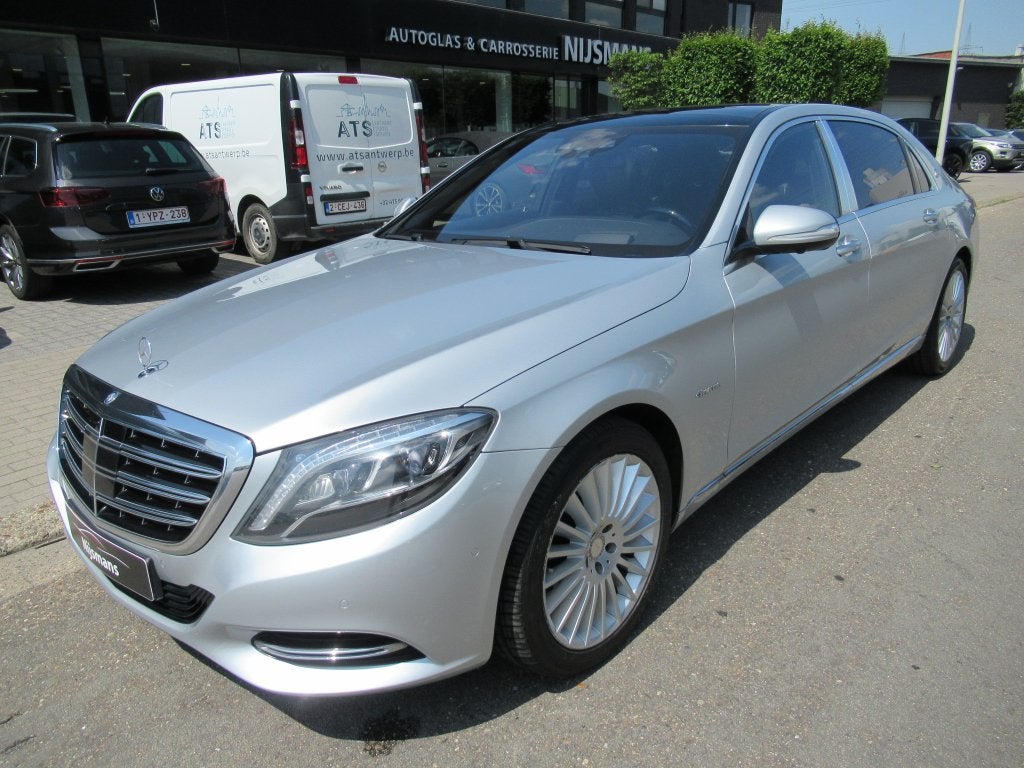 Mercedes-Benz Maybach S 500 4Matic-ACC-HUD-BURMESTER-LEDER-M, Auto's, 2275 kg, Leder, Bedrijf, Vierwielaandrijving