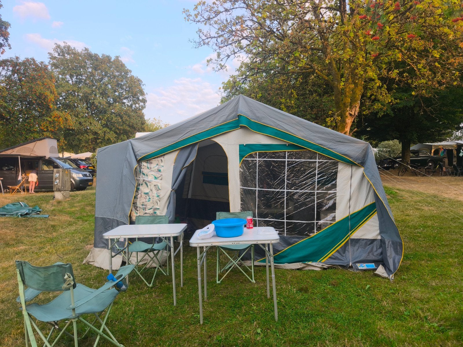 jamet vouwwagen met keuken, Caravanes & Camping, Caravanes pliantes, Enlèvement, Jamet