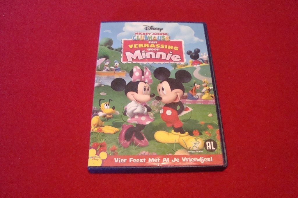 dvd disney mickey mouse clubhouse een verrassing voor minnie, Ophalen of Verzenden, Kinderprogramma of -film