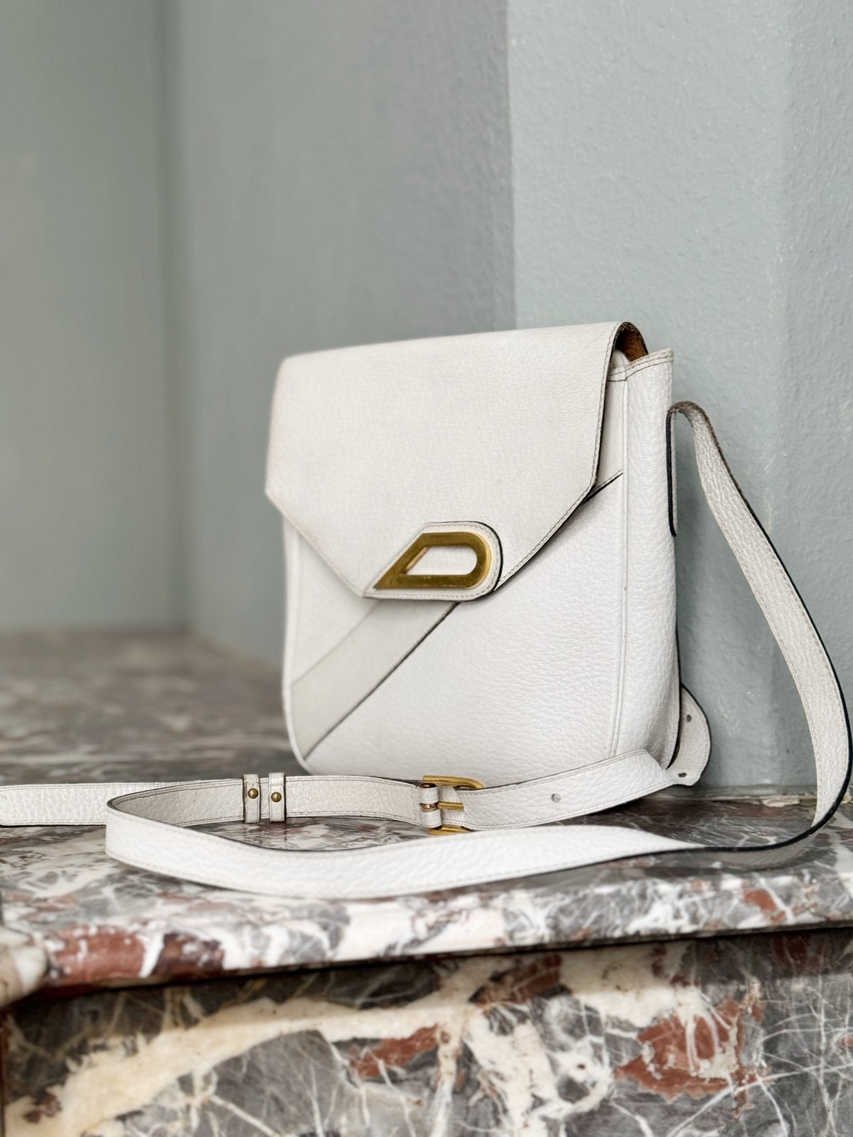 Handtas delvaux met spiegeltje, Handtassen en Accessoires, Ophalen of Verzenden, Gebruikt, Handtas