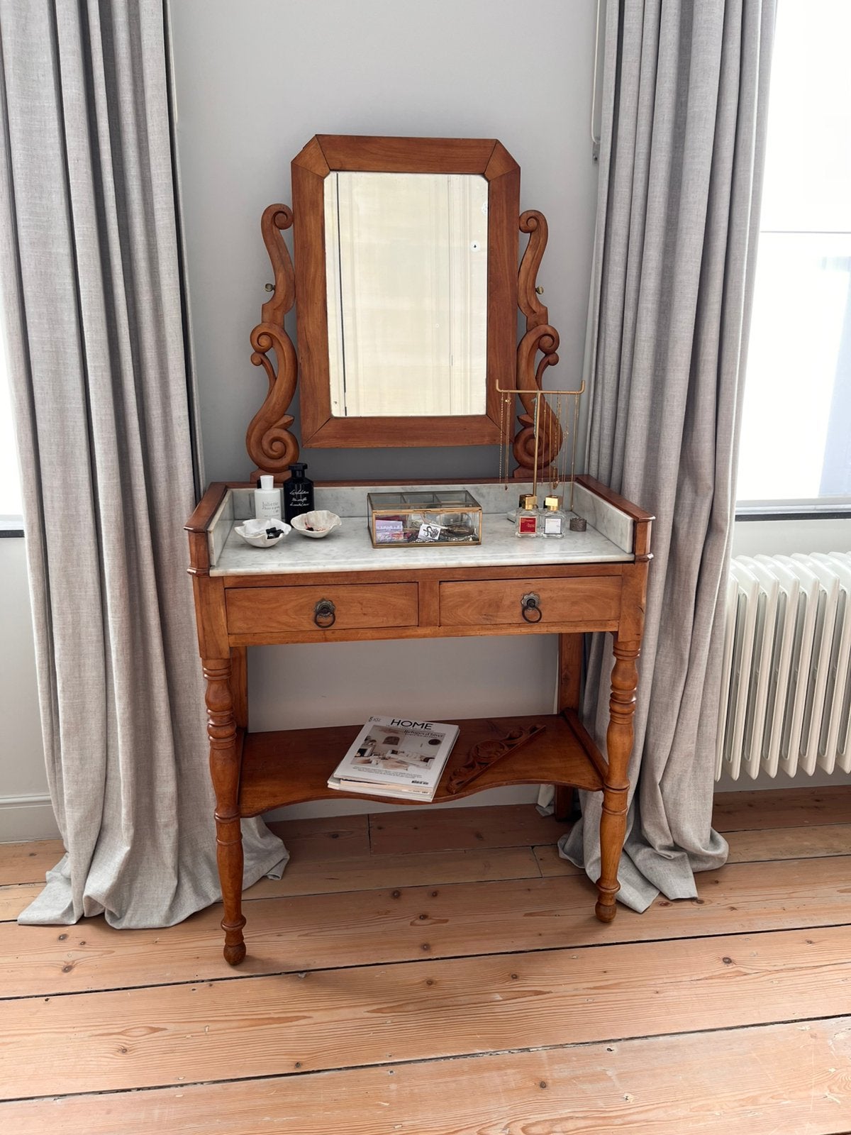 Ancienne coiffeuse, Maison & Meubles, Tables | Coiffeuses, Enlèvement, Comme neuf, Bois