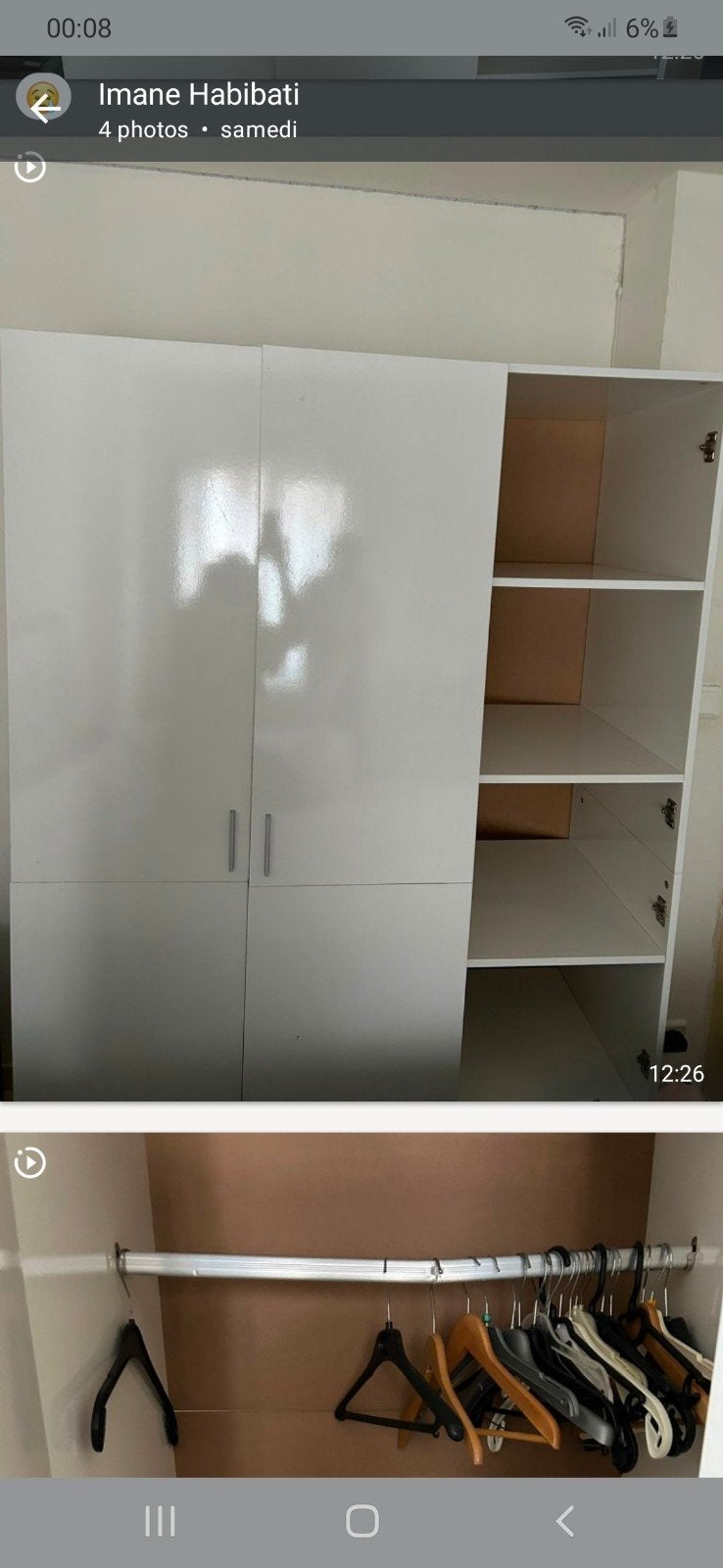 kledingkast, Ophalen