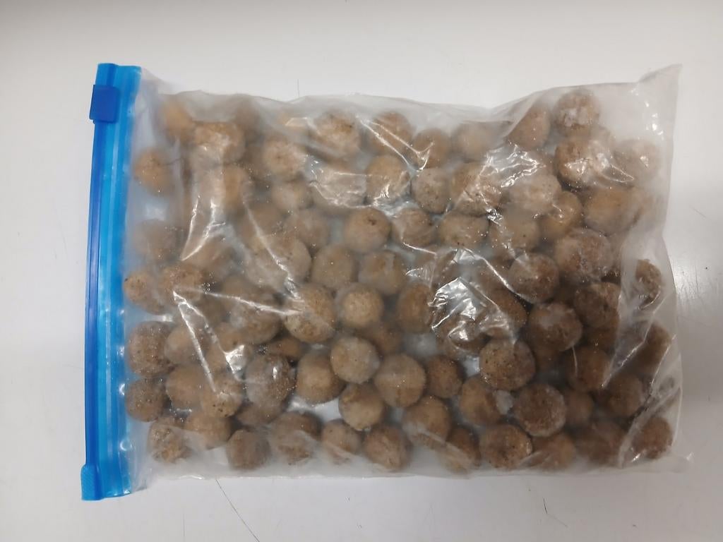 Handgerolden boilies karpervissen, Enlèvement
