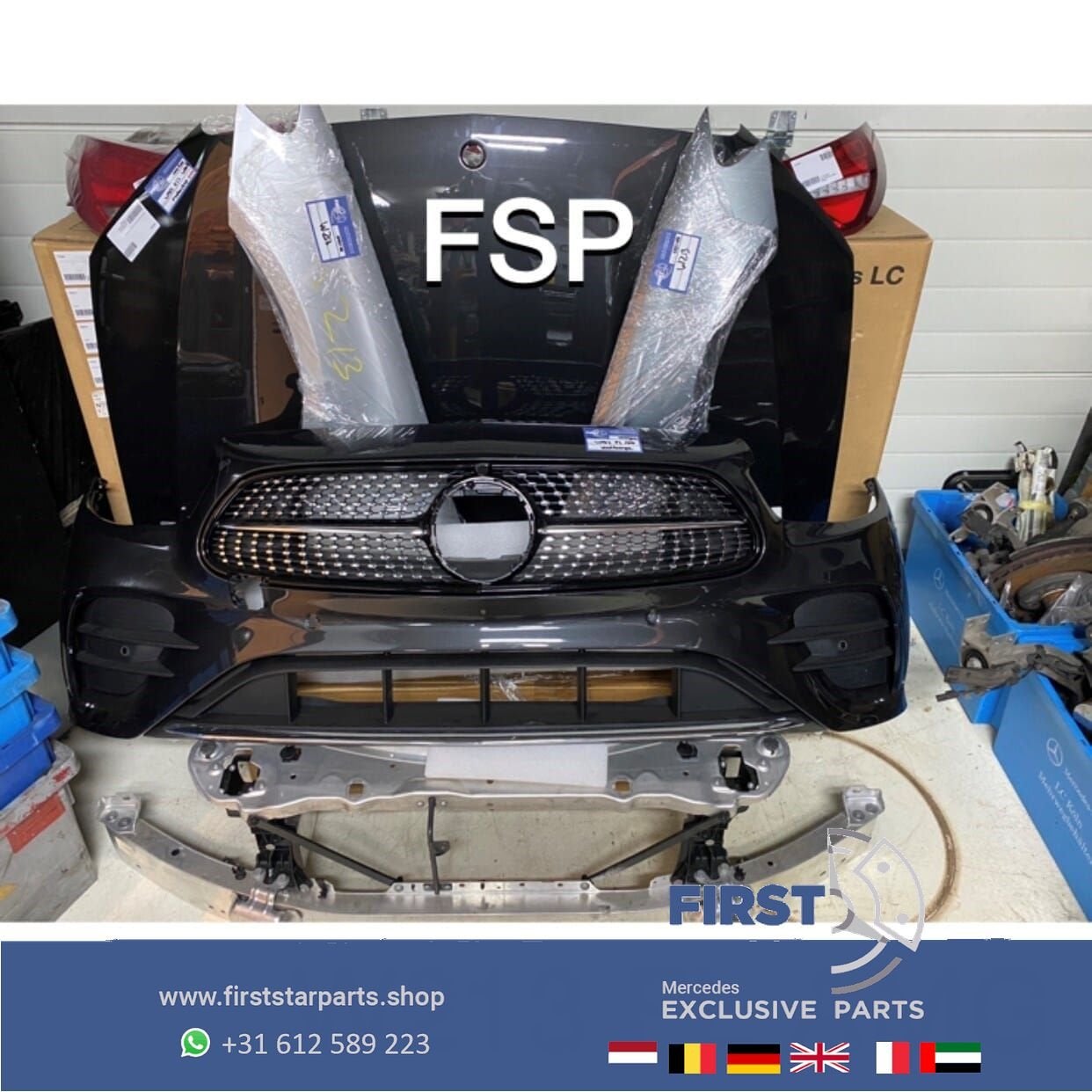 W213 S213 W238 FACELIFT 43 AMG VOORKOP Mercedes E Klasse 202, Utilisé, -, Avant, -