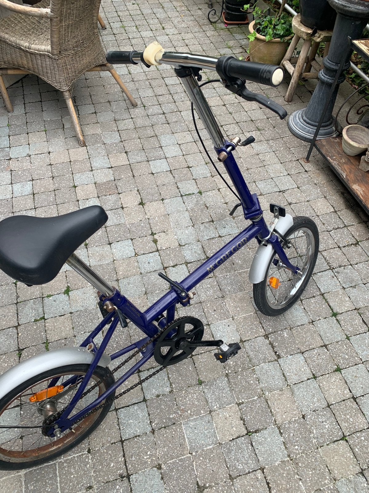 Mini vouwfiets, Fietsen en Brommers, Gebruikt, Velgrem, Totaal opvouwbaar, Ophalen