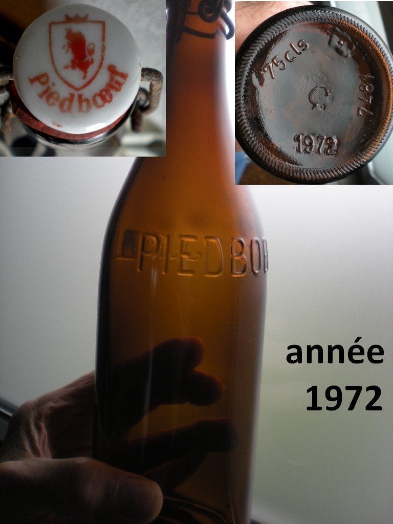 PIEDBOEUF  Bouteille 0,75 litre   1972, Collections, Enlèvement ou Envoi, Utilisé, Bouteille(s)