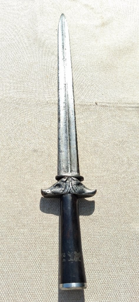 Poignard de chasse début XIXe siècle Coulaux Klingenthal, Collections, Enlèvement ou Envoi, Armée de terre, Couteau ou Poignard