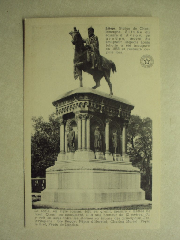 53406 - LIEGE - STATUE DE CHARLEMAGNE - ZIE 2 FOTO'S, Enlèvement ou Envoi