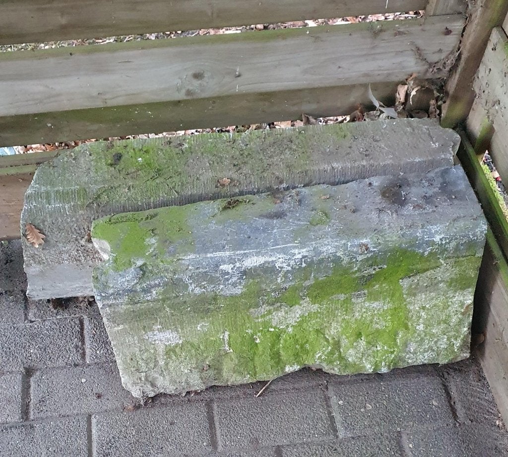 Straat borduren - 2stuks, Bordure, 25 à 50 cm, Moins de 100 cm, Moins de 25 cm
