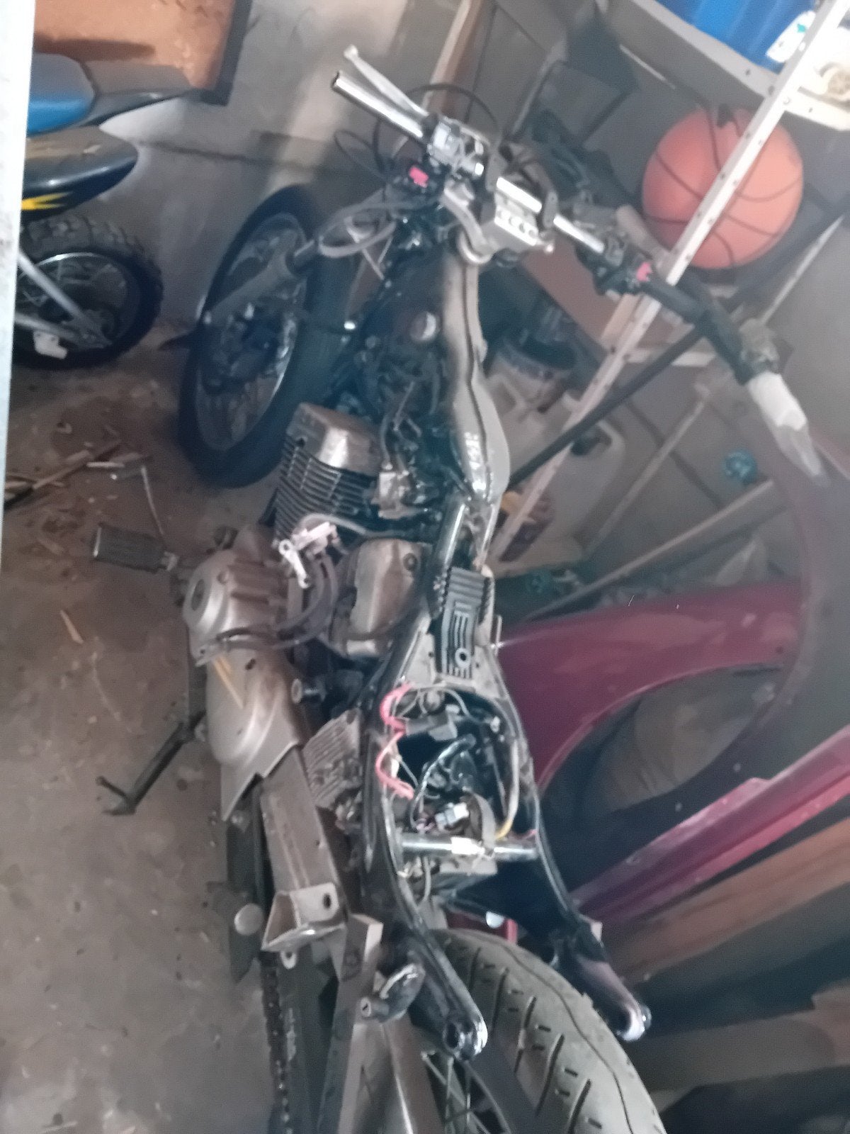 yamaha virago, 2 cilinders, Crossmotor