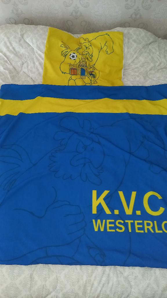 Westerlo overtrek, Gebruikt, Eenpersoons, Blauw, Dekbedovertrek
