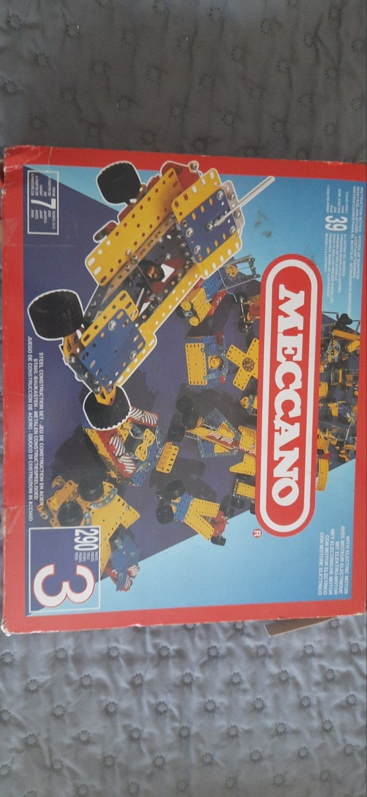 Vintage Meccano nr. 3 met handleidingen nrs. 1 tm 4., Ophalen, Gebruikt