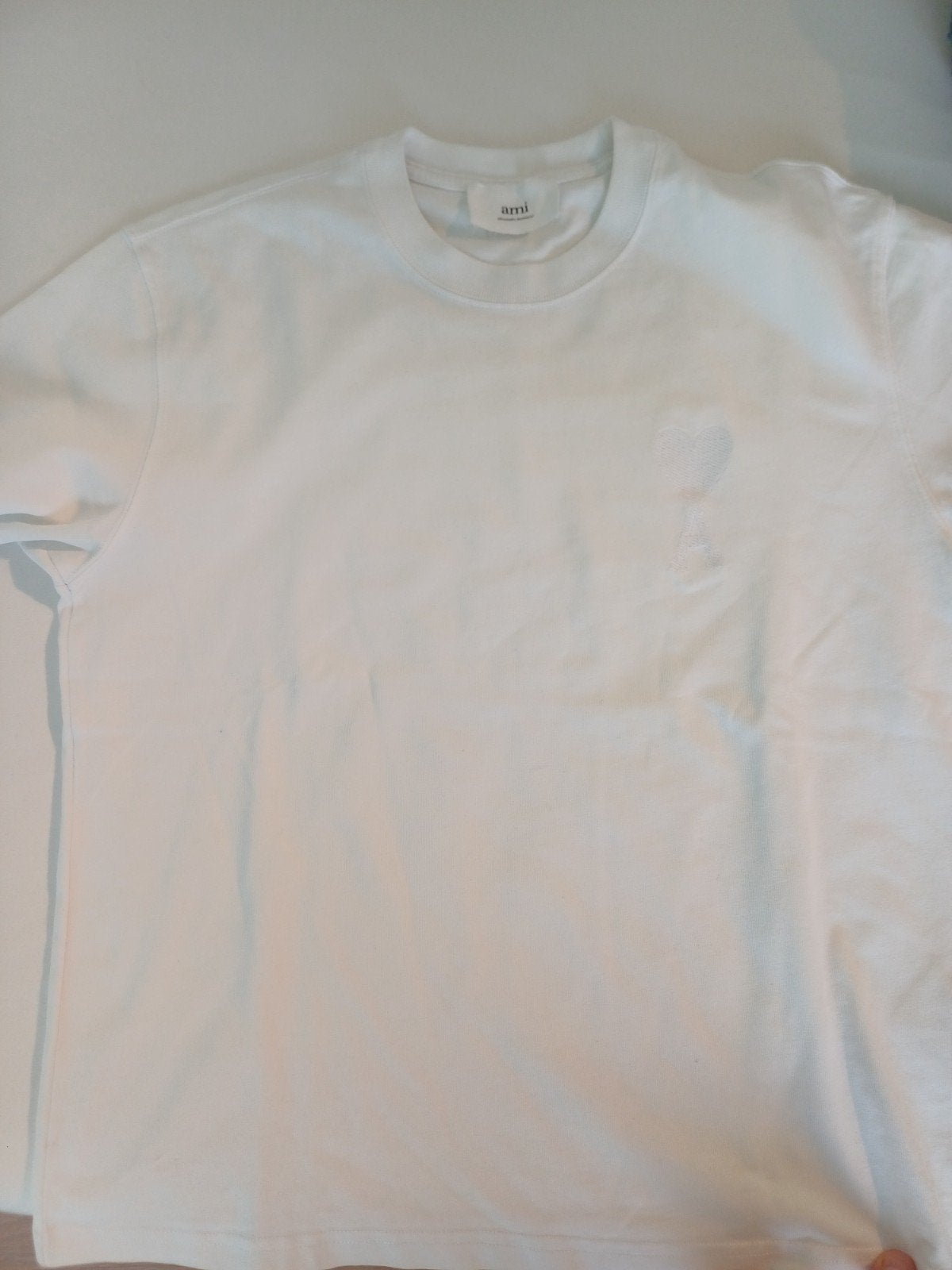 ami paris tshirt, Verzenden, Ami Paris, Wit, Zo goed als nieuw
