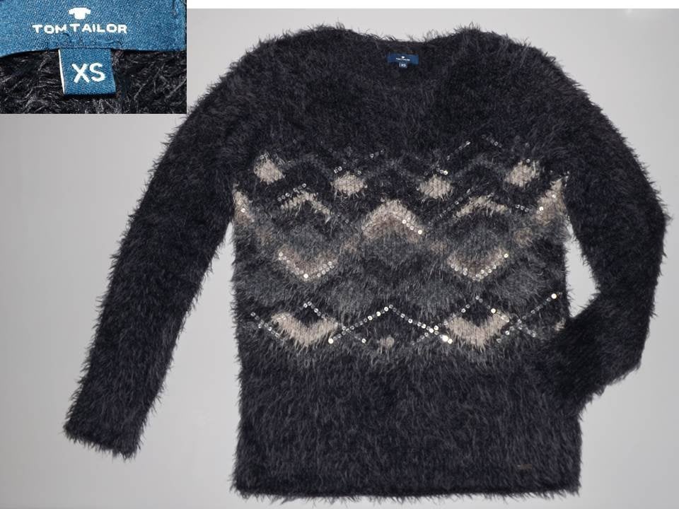 TOM TAILOR pull hiver tout doux excellent état taille XS, Enlèvement ou Envoi, Comme neuf, Bleu, Taille 34 (XS) ou plus petite