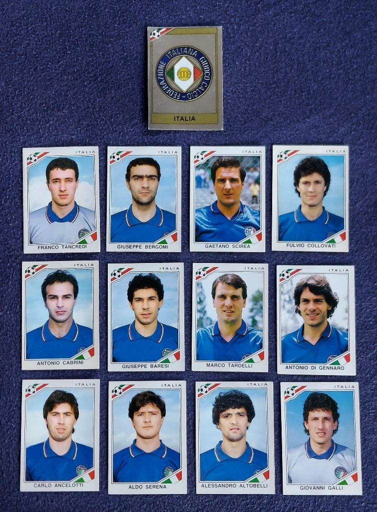 13 versch. Panini stickers voetbal ' WK 1986 - Italië ', Hobby & Loisirs créatifs, Enlèvement ou Envoi, Neuf, Plusieurs autocollants