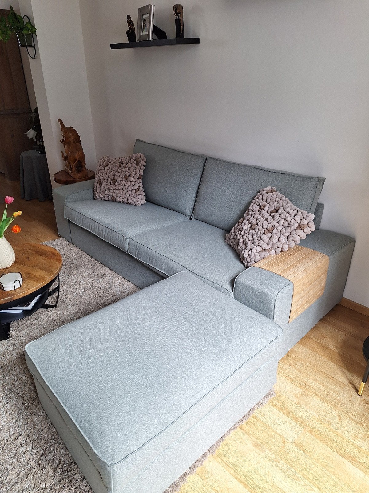zetel 3 zit + poef, Enlèvement, Neuf, Quatre personnes ou plus