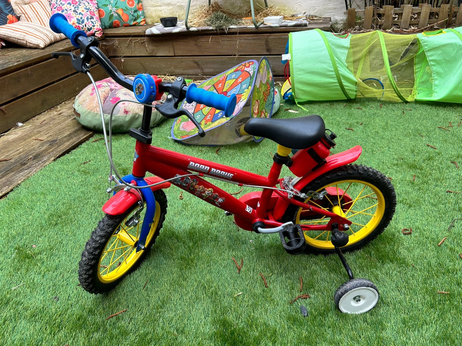 Vélo Décathlon Pat Patrouille 14 pouces, Vélos & Vélomoteurs, Vélos | Vélos pour enfant, Stabilisateurs, Frein à rétropédalage