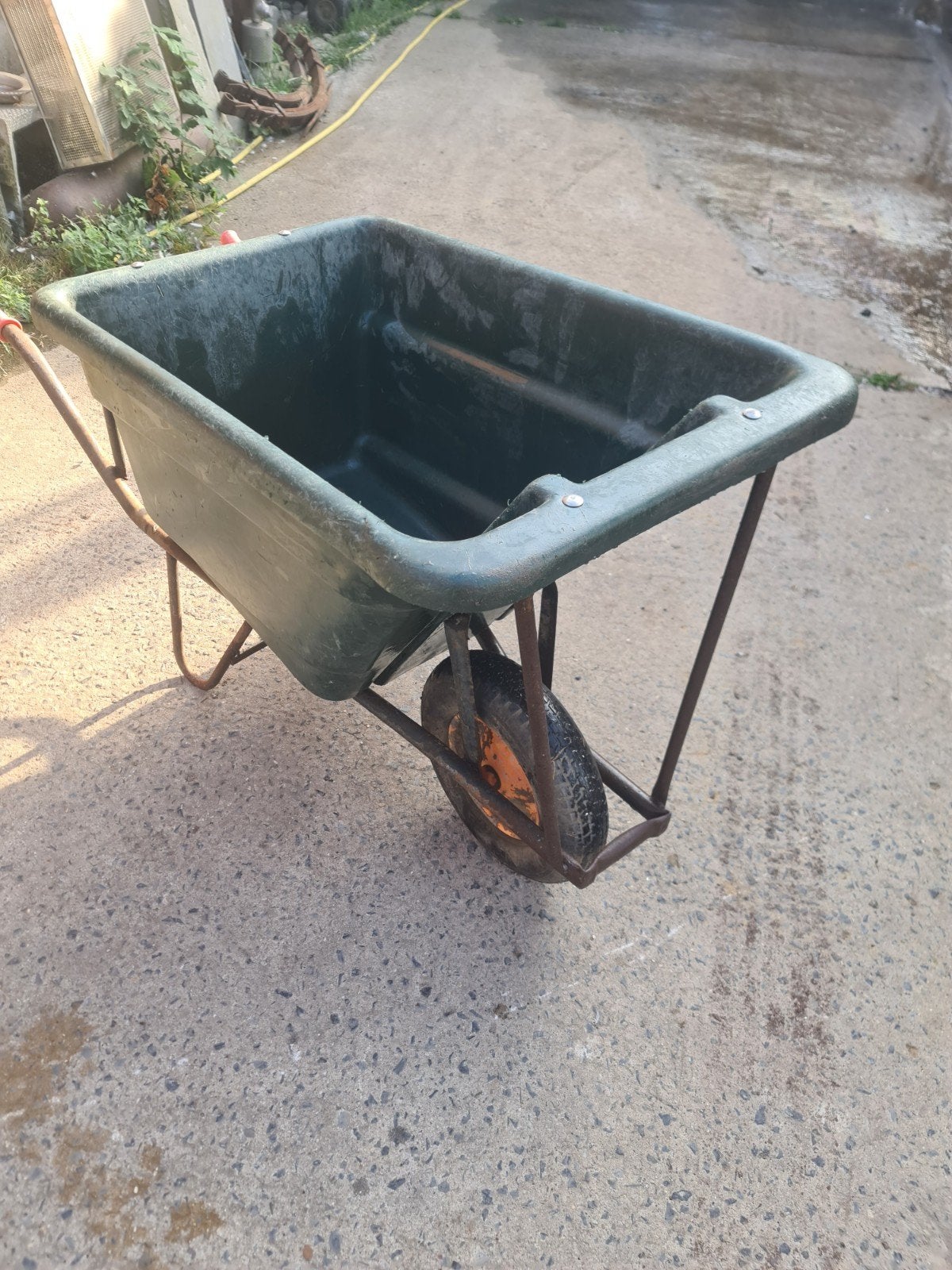 grote kruiwagen, Ophalen