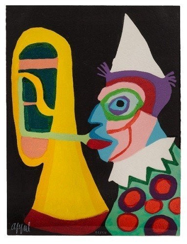 Gevraagd Karel Appel Circus Series!, Enlèvement ou Envoi
