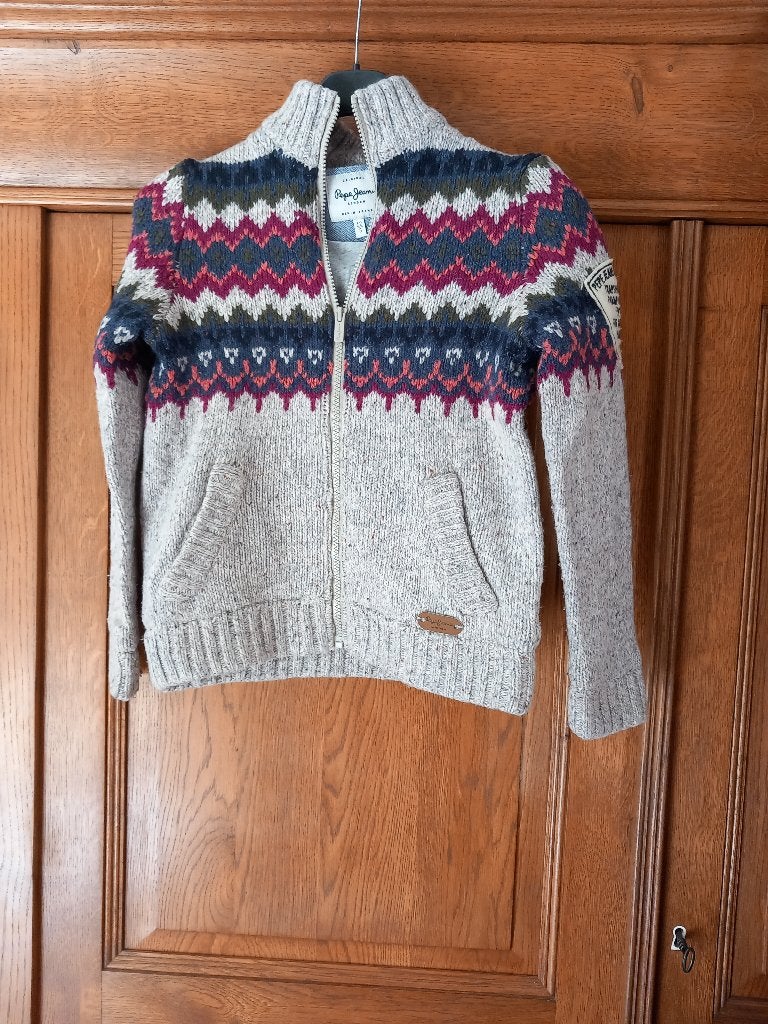 PEPE JEANS - vest - lange mouwen - maat 12 jaar, Verzenden, Zo goed als nieuw, PEPE JEANS, Jongen