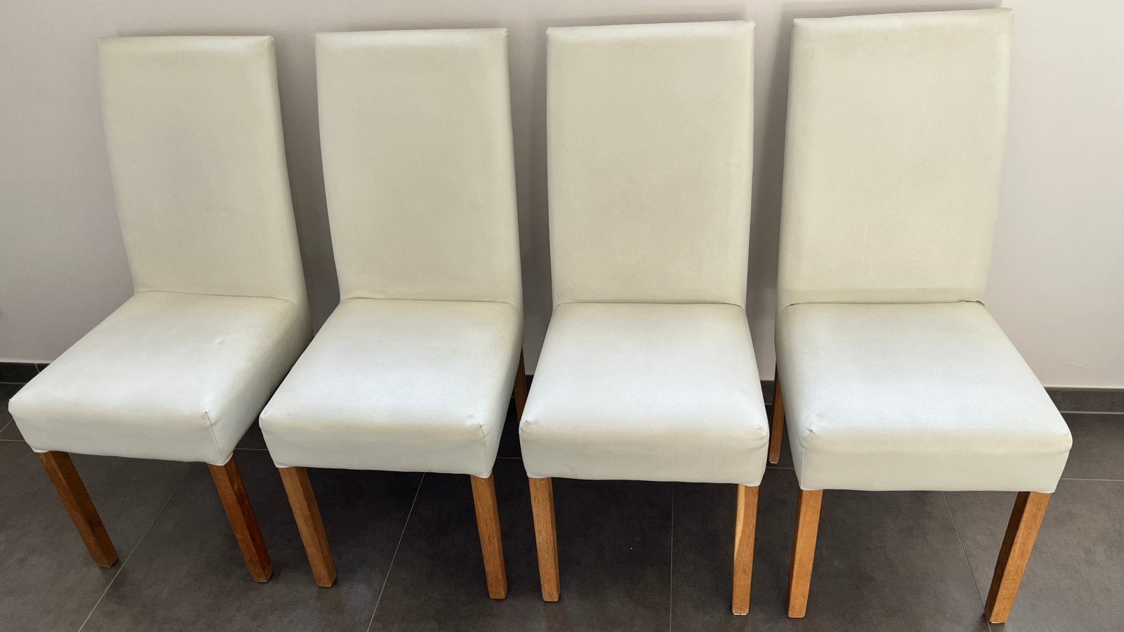 Lot de 4 chaises, Maison & Meubles, Enlèvement, Utilisé, Cuir, Une