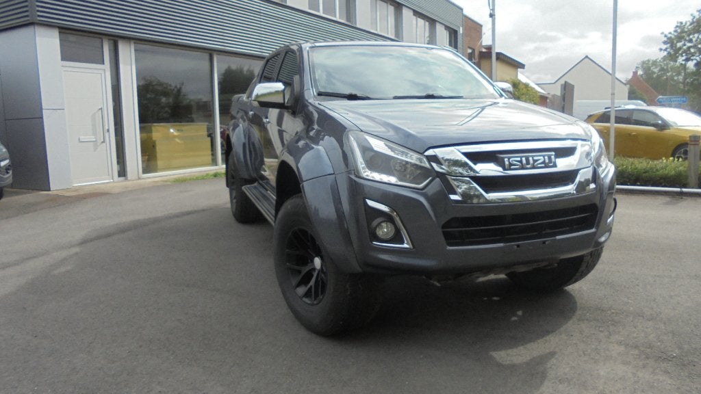ISUZU D MAX AT35 - 4WD - 1.9D - LEDER - NAVI - CAMERA, Autos, Cuir, Argent ou Gris, Achat, Noir