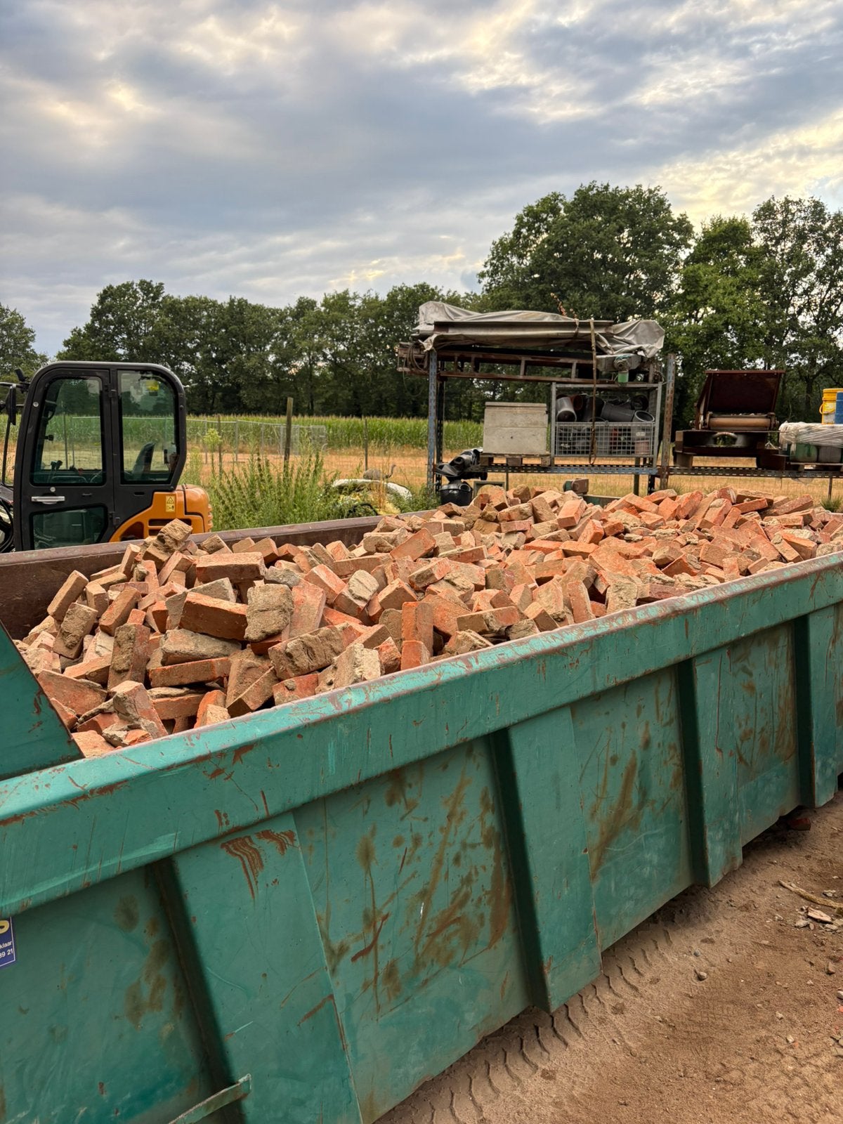 Containerverhuur, Ophalen