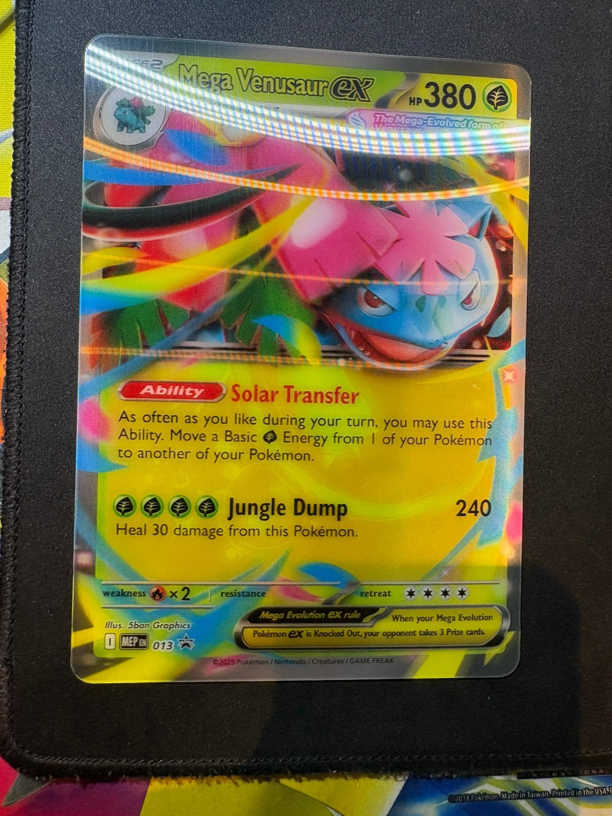 Mega Venusaur EX MEP013 Jumbo Pokémon kaart, Hobby en Vrije tijd, Ophalen of Verzenden, Zo goed als nieuw