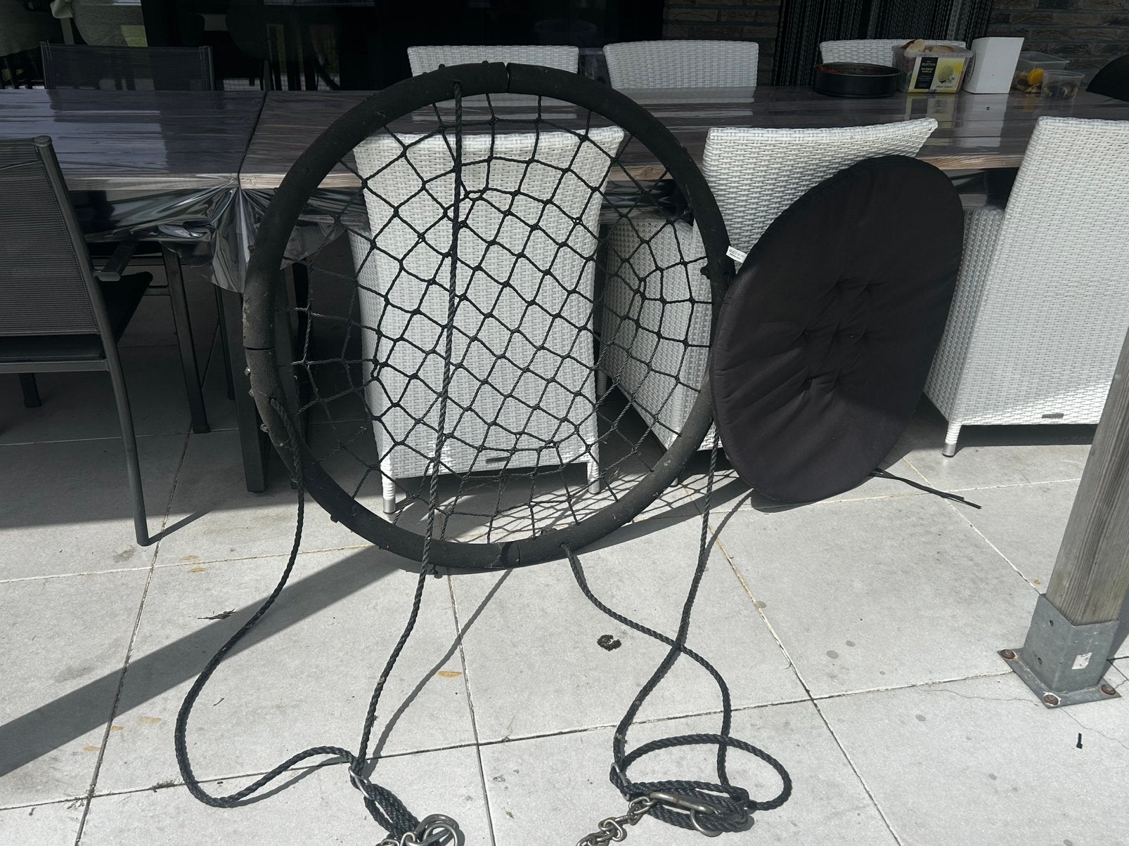 Vogelnest schommel, Tuin en Terras, Hangmatten, Ophalen, Gebruikt, Meerpersoons, Binnen