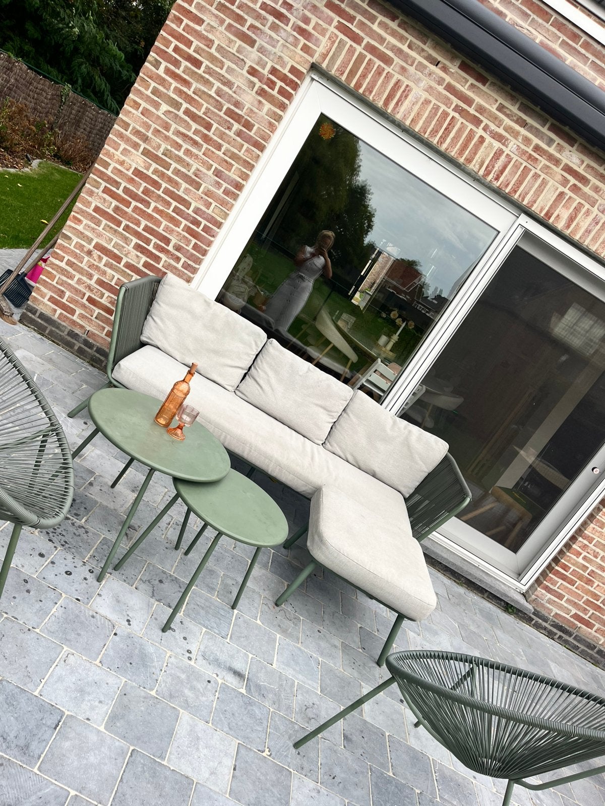 Lougneset, Ophalen, Gebruikt, 3 zitplaatsen, Aluminium